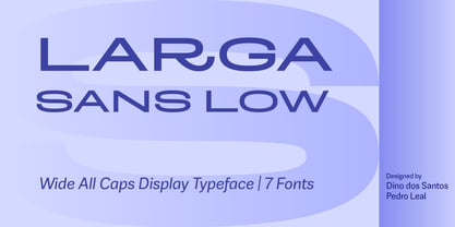 Larga Sans Low Font Poster 1